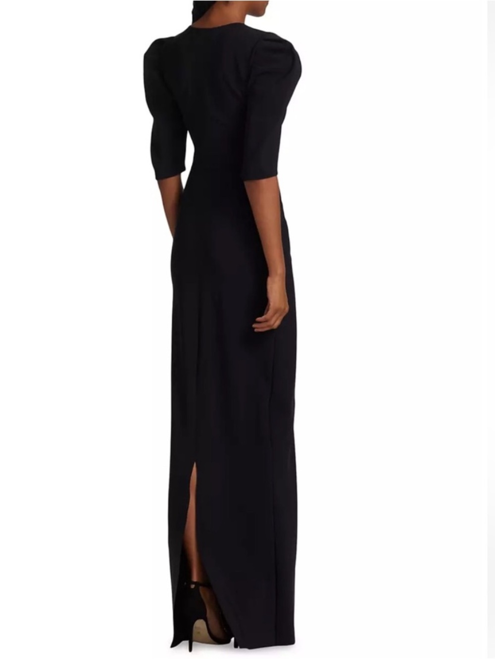 NWT Chiara Boni Castelo Maxi Dress Gown Black Cut Out Sz 44 - Picture 3 of 15